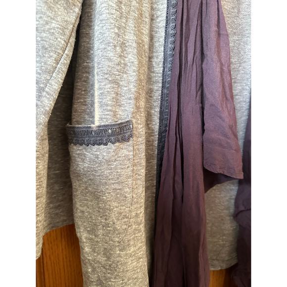 Comme Toi Purple Cardigan Size Large - Picture 2 of 6